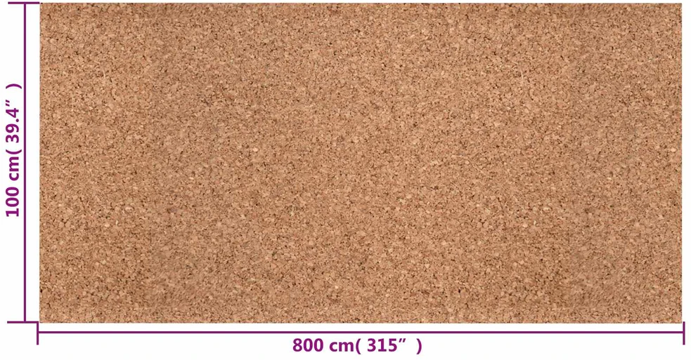 Kamščio ritinėlis Ruda 100 x 800 x 0,2 cm Kamščiamedžio žievė