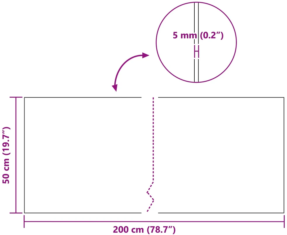 Kamščio ritinėlis Ruda 200 x 50 x 0,5 cm Kamščiamedžio žievė