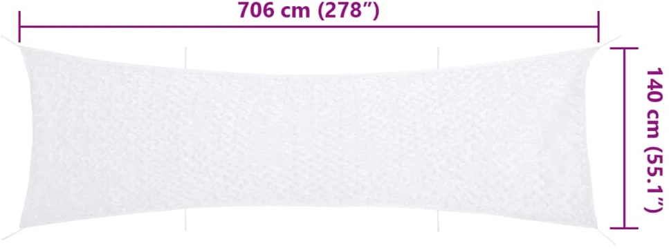 Kamufliažinis tinklas su krepšiu, baltos spalvos, 706x140cm