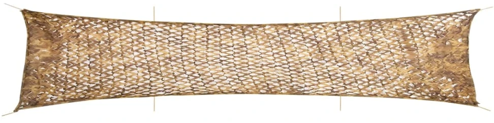 Kamufliažinis tinklas su krepšiu, smėlio spalvos, 706x140cm