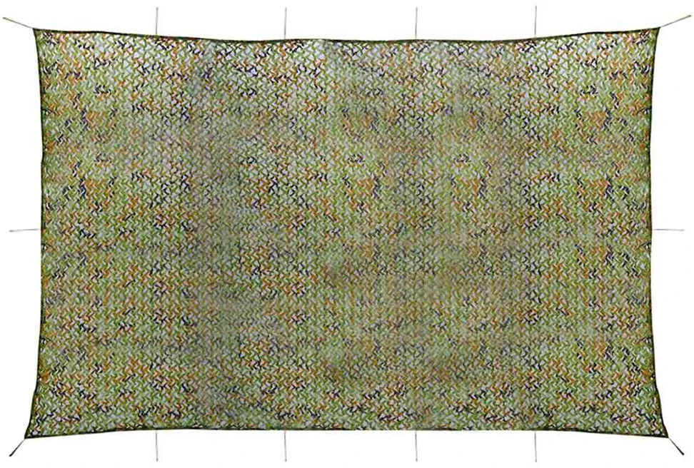 Kamufliažinis tinklas su laikymo krepšiu, žalios spalvos, 6x7m