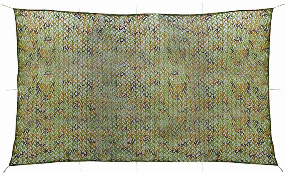 Kamufliažinis tinklas su laikymo krepšiu, žalios spalvos, 2x7m