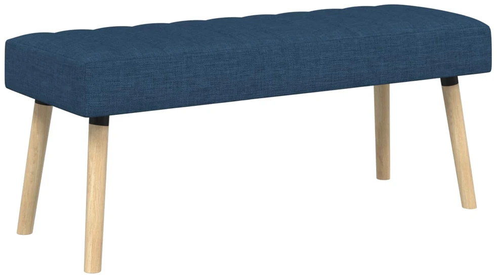 Kanalo paminkštintas suolas Mėlyna 110 x 40 x 46 cm Audinys