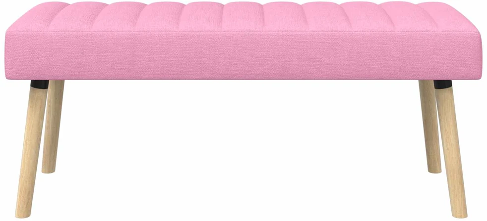 Kanalo paminkštintas suolas Rožinė 110 x 40 x 46 cm Audinys