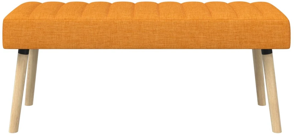 Kanalo paminkštintas suolas Tamsiai geltona 110 x 40 x 46 cm