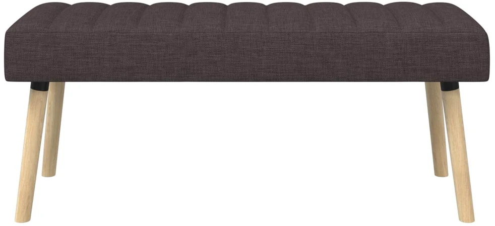 Kanalo paminkštintas suolas Tamsiai rudas 110 x 40 x 46 cm