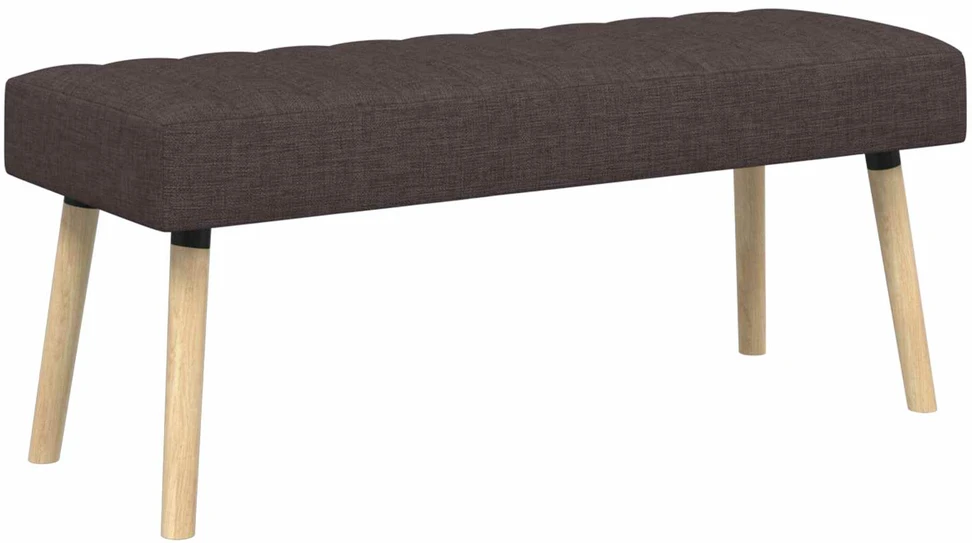 Kanalo paminkštintas suolas Tamsiai rudas 110 x 40 x 46 cm