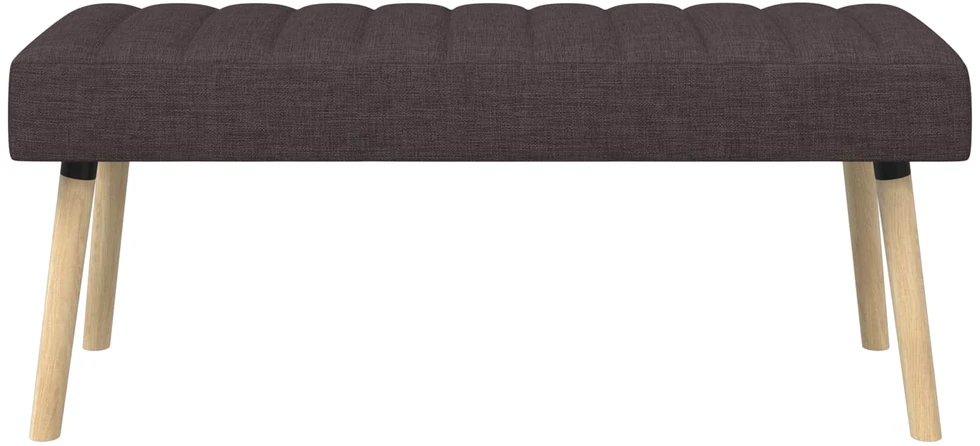 Kanalo paminkštintas suolas Tamsiai rudas 110 x 40 x 46 cm