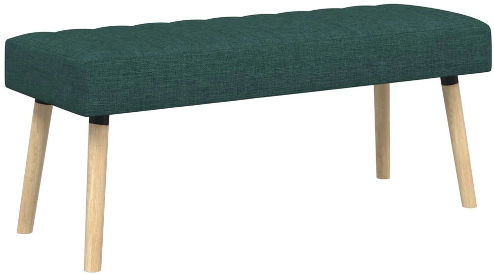 Kanalo paminkštintas suolas Tamsiai žalia 110 x 40 x 46 cm