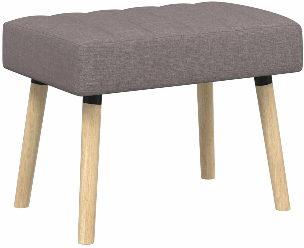 Kanalo paminkštintas suolas Taupe 60 x 40 x 45 cm Audinys