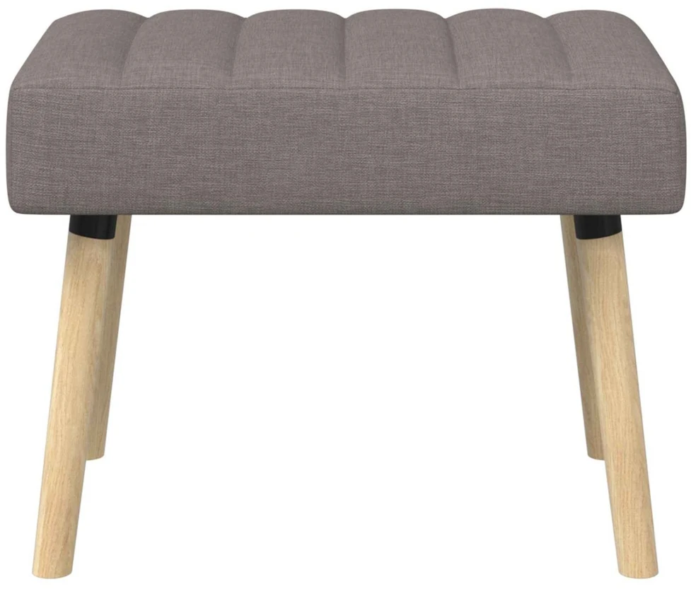 Kanalo paminkštintas suolas Taupe 60 x 40 x 45 cm Audinys
