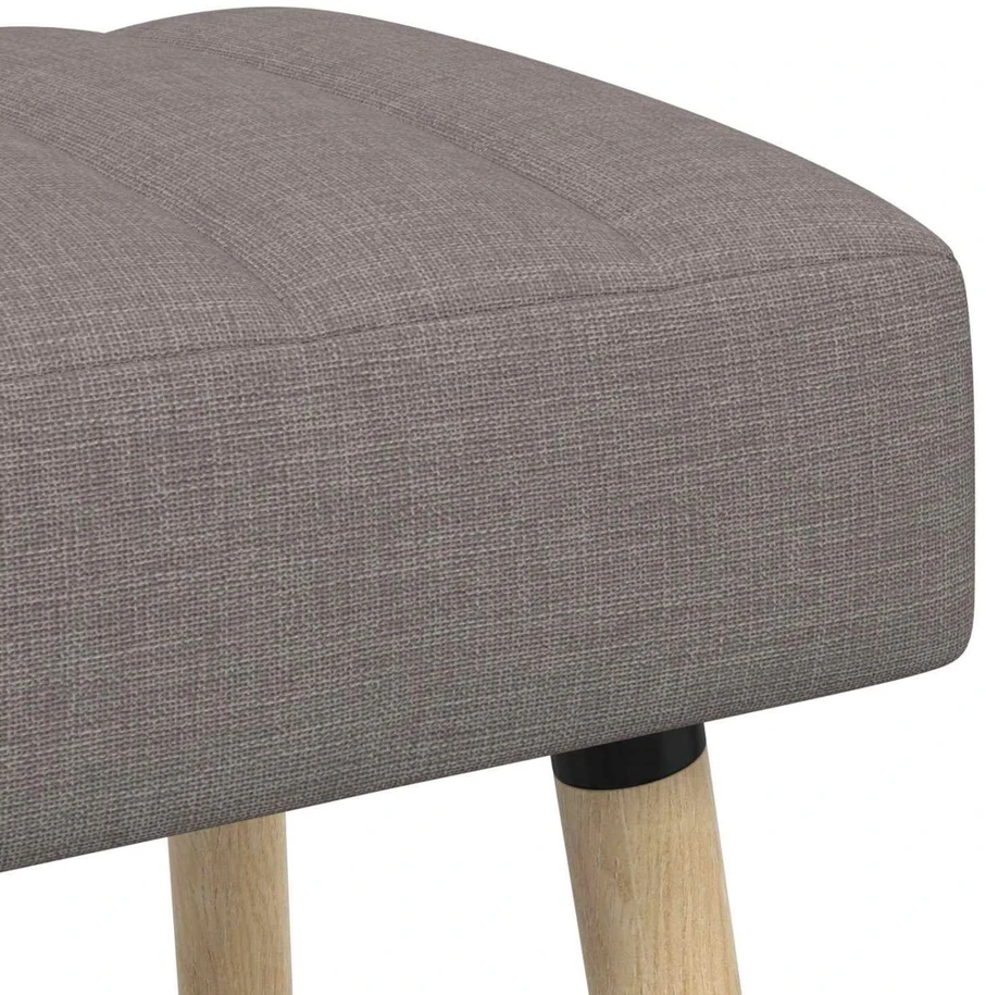 Kanalo paminkštintas suolas Taupe 80 x 40 x 46 cm Audinys