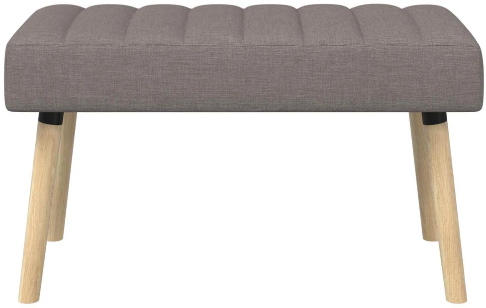 Kanalo paminkštintas suolas Taupe 80 x 40 x 46 cm Audinys