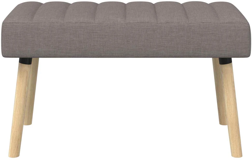 Kanalo paminkštintas suolas Taupe 80 x 40 x 46 cm Audinys