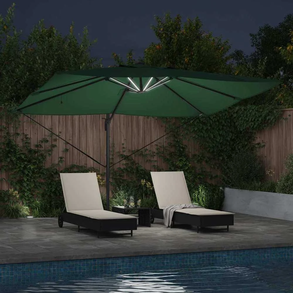 Skėtis nuo saulės 352 x 251 x 265 cm Poliesteris ir aliuminis