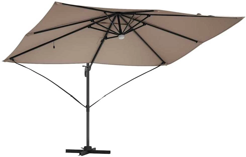 Skėtis nuo saulės 351 x 250 x 253 cm Poliesteris ir aliuminis