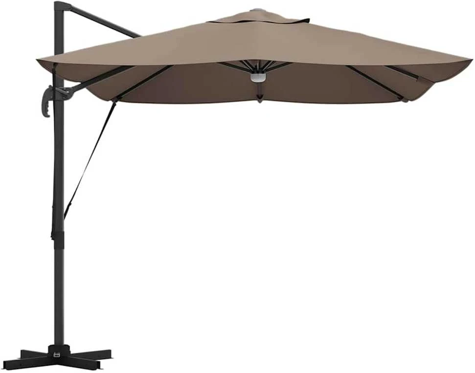 Skėtis nuo saulės 351 x 250 x 253 cm Poliesteris ir aliuminis