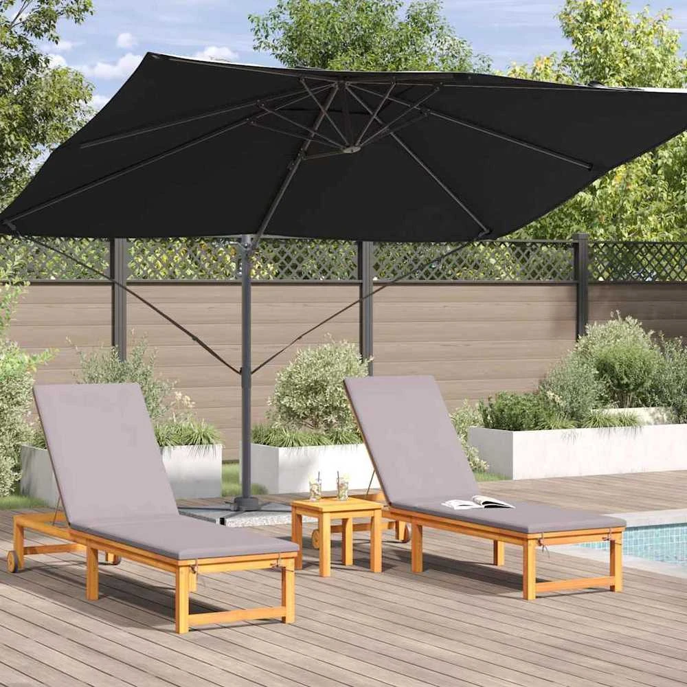 Skėtis nuo saulės 351 x 250 x 260 cm Poliesteris ir aliuminis