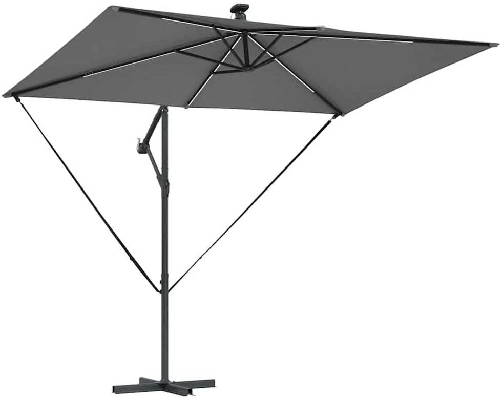 Skėtis nuo saulės 294 x 200 x 270 cm Poliesteris ir aliuminis