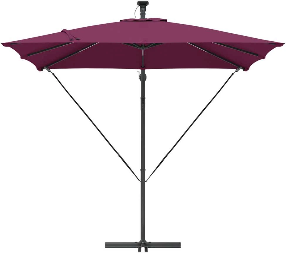 Skėtis nuo saulės Bordo raudona 249 x 249 x 250 cm