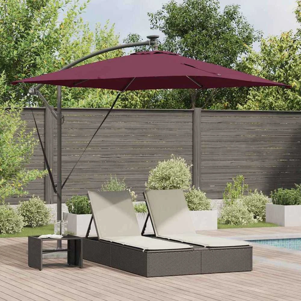 Skėtis nuo saulės Bordo raudona 249 x 249 x 250 cm