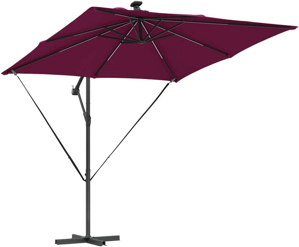 Skėtis nuo saulės Bordo raudona 249 x 249 x 250 cm