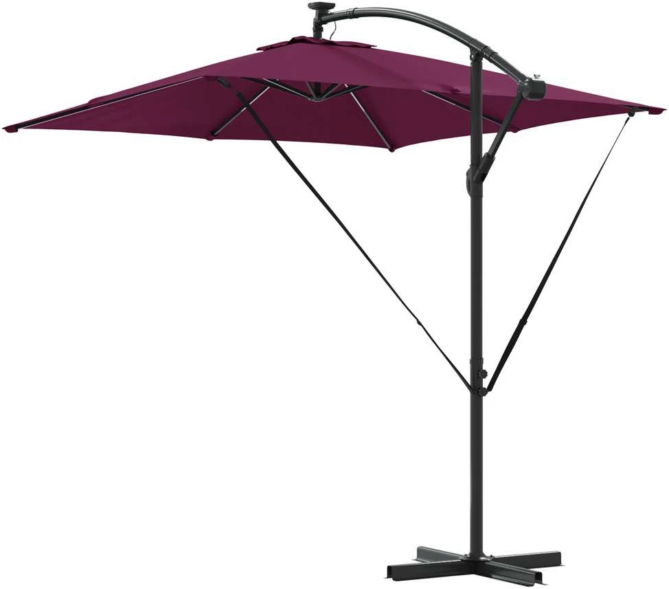 Skėtis nuo saulės Bordo raudona 249 x 249 x 250 cm