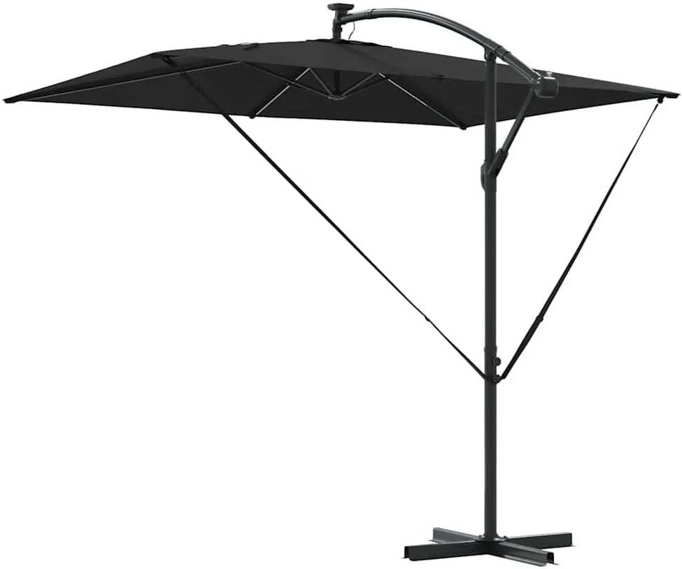 Skėtis nuo saulės 294 x 200 x 270 cm Poliesteris ir aliuminis