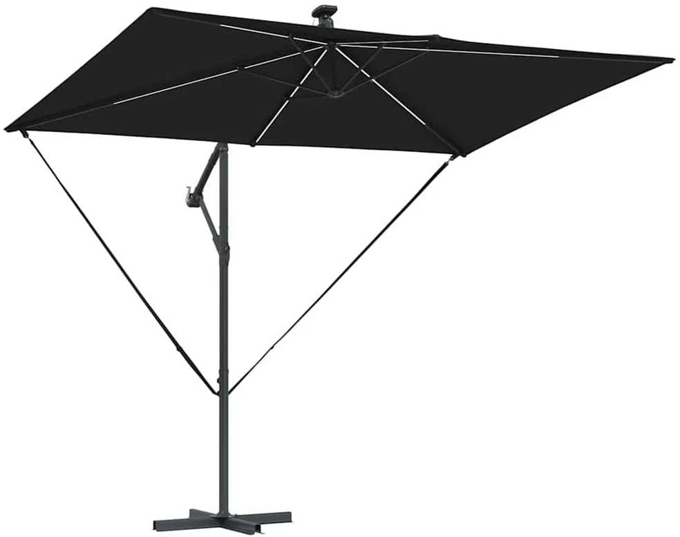 Skėtis nuo saulės 294 x 200 x 270 cm Poliesteris ir aliuminis