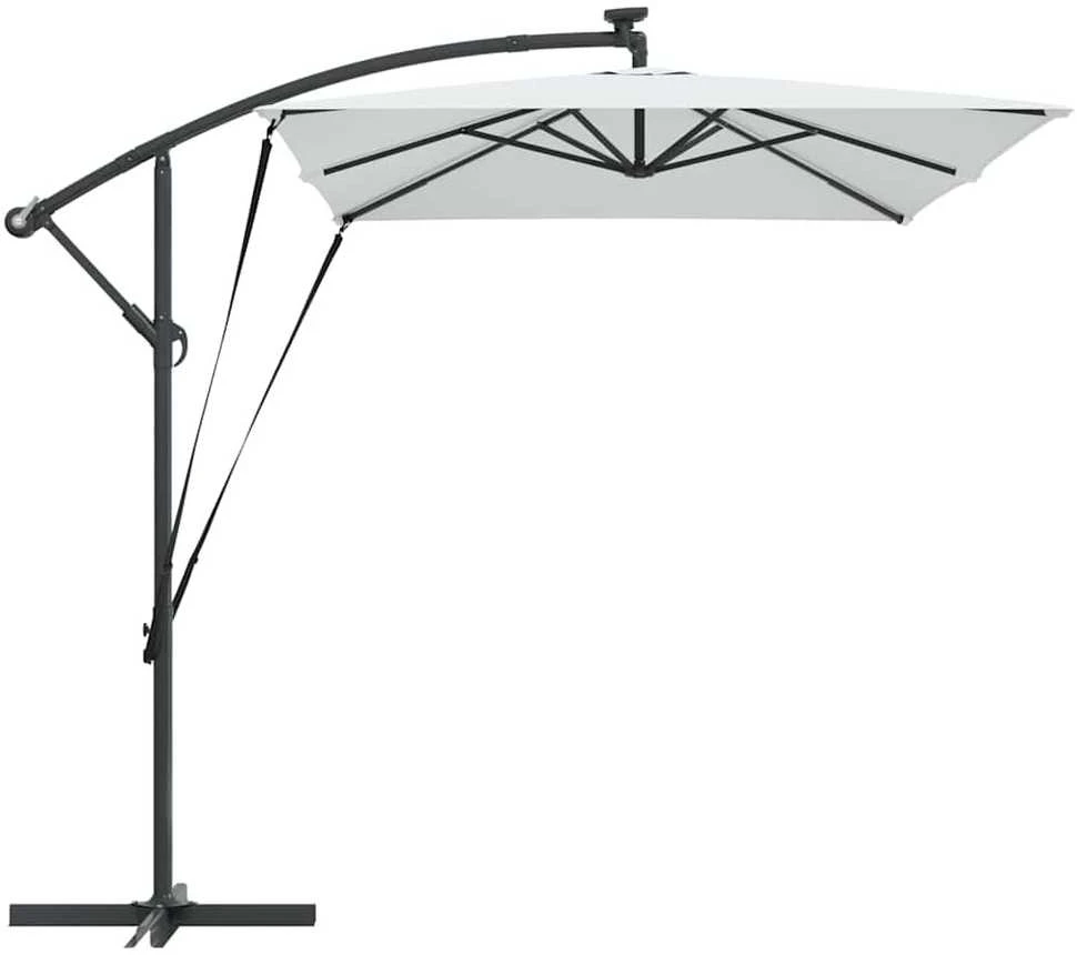 Skėtis nuo saulės 294 x 200 x 270 cm Poliesteris ir aliuminis