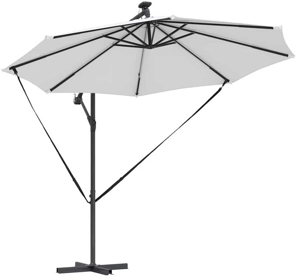 Skėtis nuo saulės 294 x 294 x 248 cm Poliesteris ir aliuminis