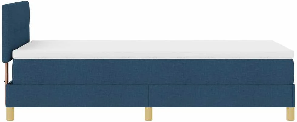 Kiemas lova su pagalve su galvūgalio Mėlyna 80 x 200 cm audinys