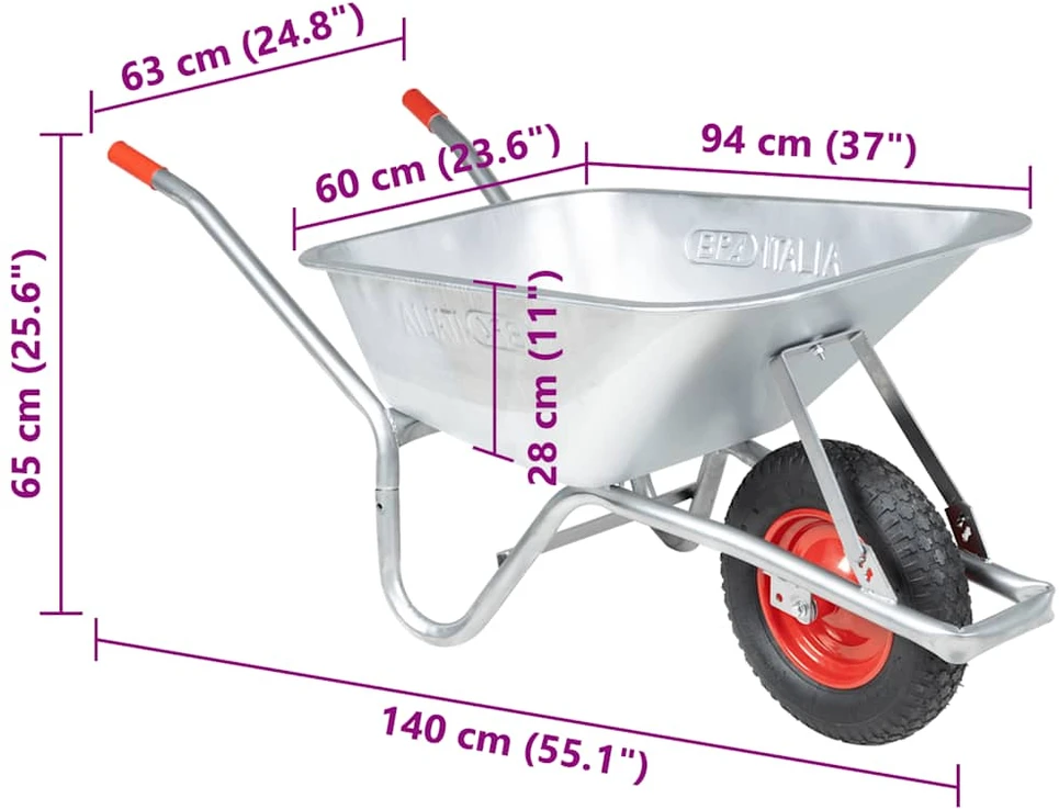 karutis 90 L 150 kg Cinkuotas plienas ir plastikas