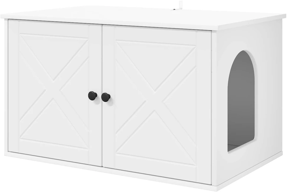Katės namelis Balta 85 x 55 x 50,5 cm Apdirbta mediena