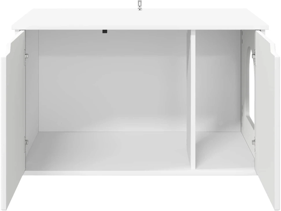 Katės namelis Balta 85 x 55 x 50,5 cm Apdirbta mediena
