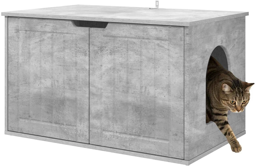 Katės namelis Betoninė 85 x 55 x 50,5 cm Apdirbta mediena