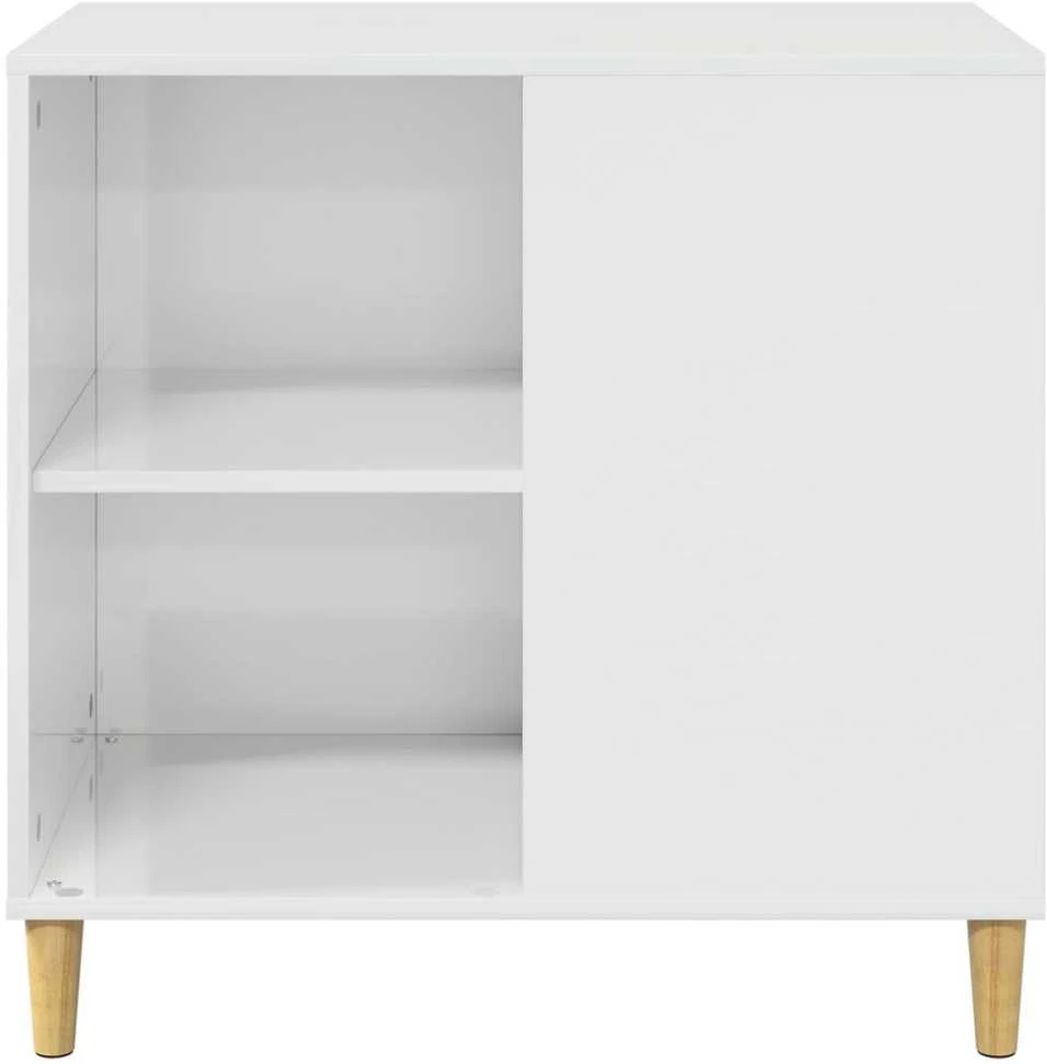 Katės namelis Blizgus baltas 72 x 42,5 x 70 cm Apdirbta mediena
