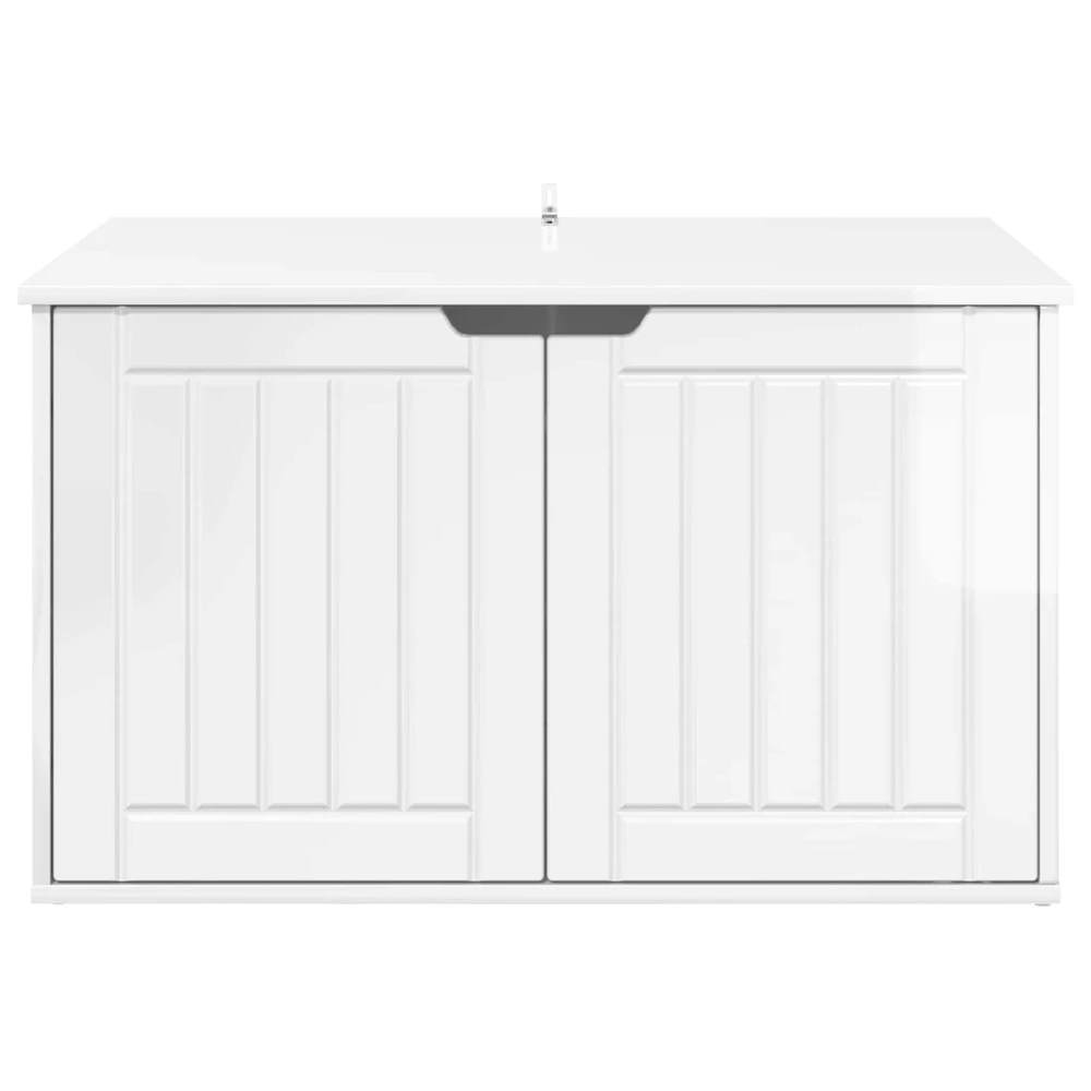Katės namelis Blizgus baltas 85 x 55 x 50,5 cm Apdirbta mediena