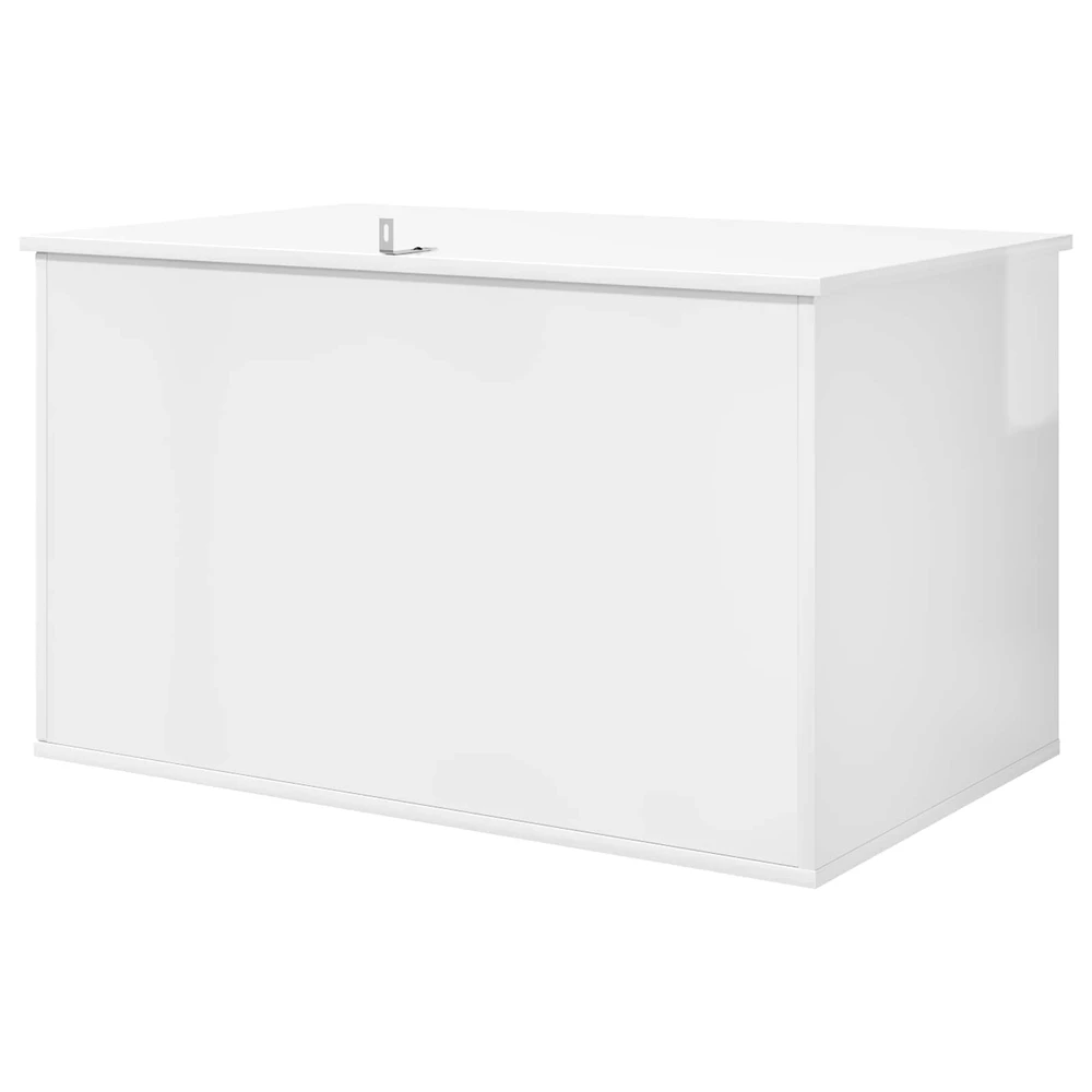 Katės namelis Blizgus baltas 85 x 55 x 50,5 cm Apdirbta mediena