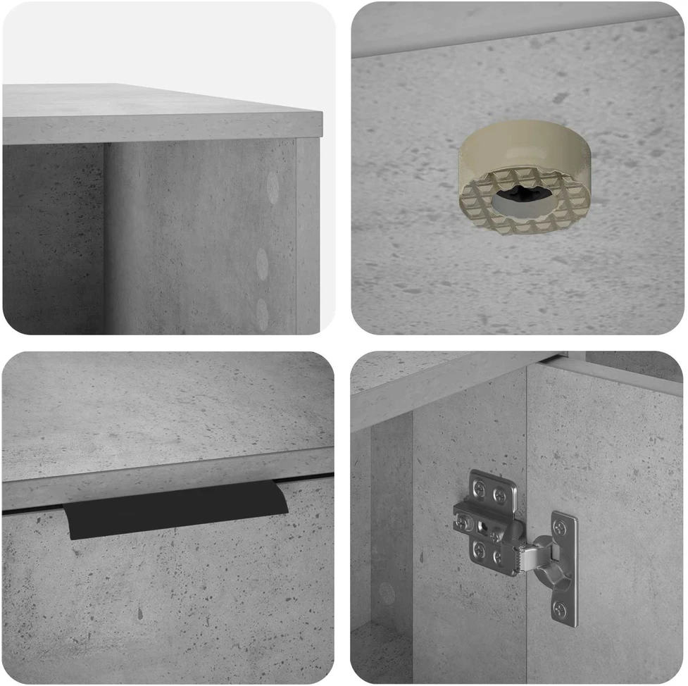Katės narvo baldai Betono pilka 100 x 49 x 45 cm