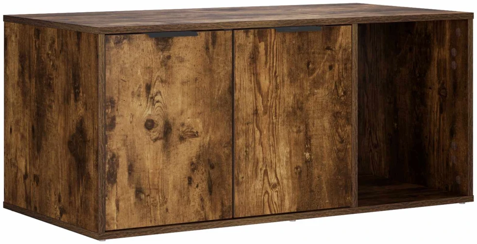 Katės narvo baldai Dūminio ąžuolo 100 x 49 x 45 cm
