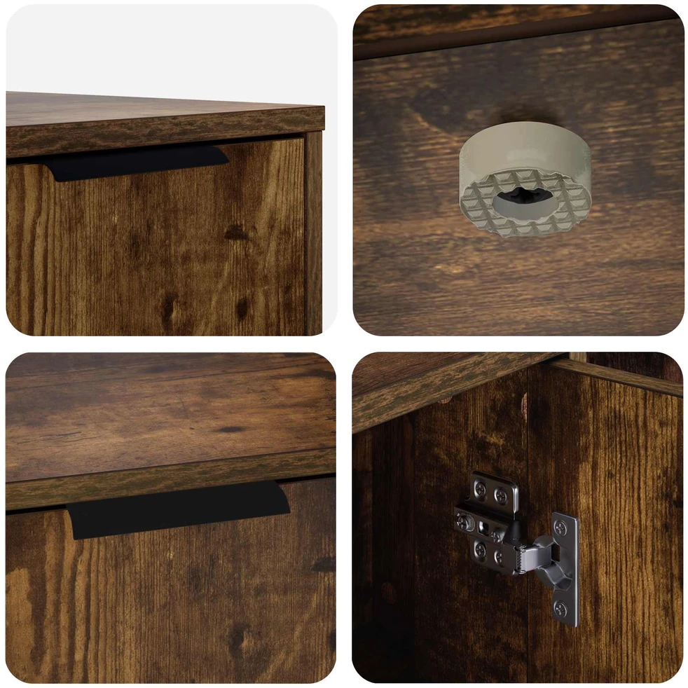 Katės narvo baldai Dūminio ąžuolo 100 x 49 x 45 cm