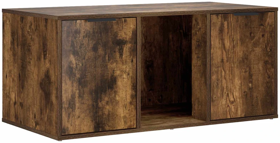 Katės narvo baldai Dūminio ąžuolo 100 x 49 x 45 cm