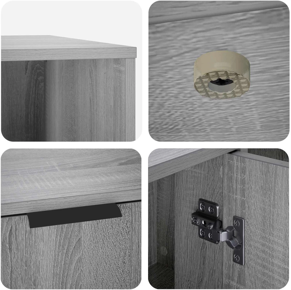 Katės narvo baldai Pilka Sonoma 100 x 49 x 45 cm