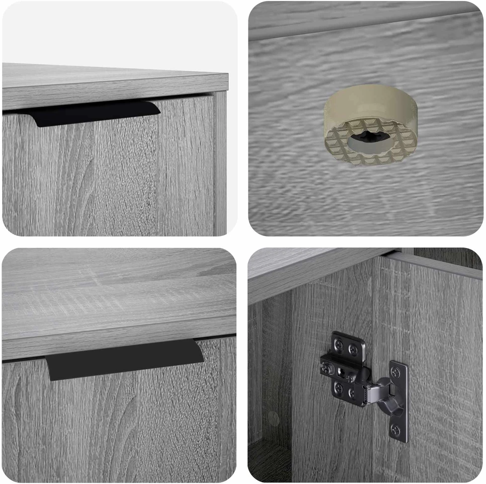 Katės narvo baldai Pilka Sonoma 100 x 49 x 45 cm