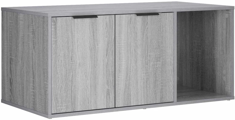Katės narvo baldai Pilka Sonoma 100 x 49 x 45 cm