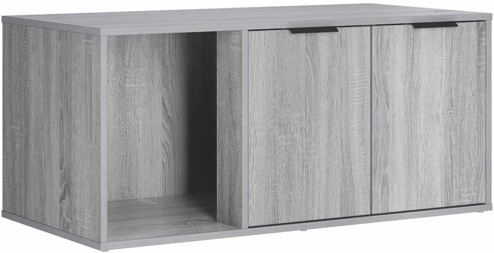 Katės narvo baldai Pilka Sonoma 100 x 49 x 45 cm
