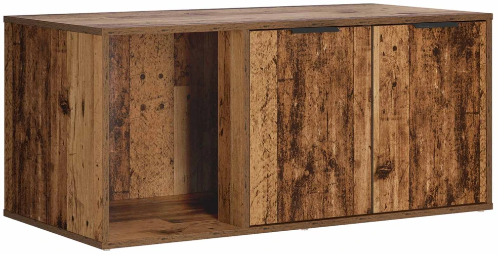 Katės narvo baldai Sendintos medienos 100 x 49 x 45 cm