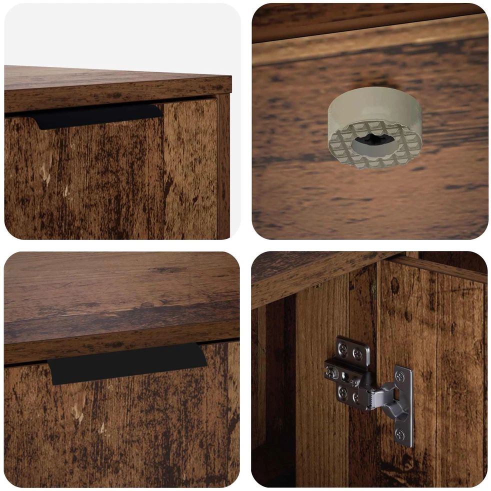 Katės narvo baldai Sendintos medienos 100 x 49 x 45 cm