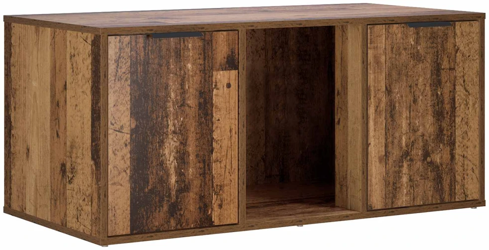 Katės narvo baldai Sendintos medienos 100 x 49 x 45 cm